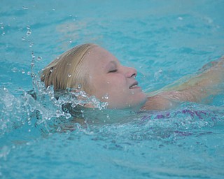 Thirteen-year-old Cassandra Wymer of North Lima enjoys a relaxing swim on a hot day at the Poland home of her aunt and uncle, Linda and Randy Estes. Cassandra's parents are Marion and Jeff Burns. Photo was submitted by Laurie Fox of Lowellville, Cassandra's aunt.