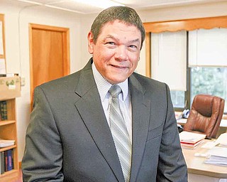 Lewis Lowery, the new superintendent at Mathews Local Schools, says he hopes to eventually build new schools in that district. He recently was hired to succeed Lee Seiple, who retired.