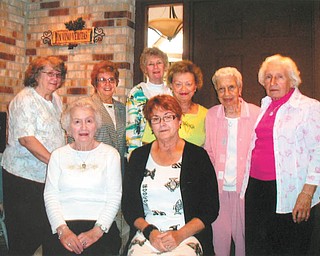 New leaders for retirees: The Trumbull Memorial Hospital Retirees Club recently installed these officers for the upcoming year: front row, from left, Vivian Abram, president, and Sandy Sarsany, vice president; and back row, from left, Shirley Reese and Linda Smith, board members; Kathryn Savu, treasurer; Patricia Swipas, secretary; Della Sabo, past president; and Barbara Nageotte, board member. For information regarding membership or meeting dates, call Abram at 330-759-7147.