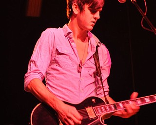 A member of Sarah Turner's band performs at Gossip in Austintown on August 12, 2011.