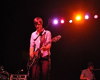 A member of Sarah Turner's band performs at Gossip in Austintown on August 12, 2011.