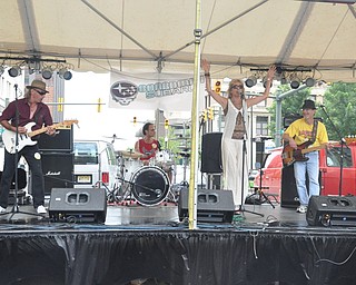 The Gary Markasky Projects performs on the Market Street Stage during VexFest 8 in downtown Youngstown on Sunday, August 14, 2011.