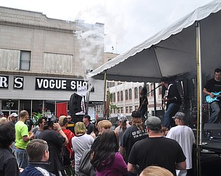 Local band Relic performs during VexFest 8 in downtown Youngstown on Sunday, August 14, 2011.