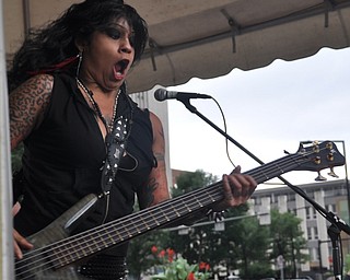 Brooklyn-based band Demolitia performs on the Market Street Stage during VexFest 8 in downtown Youngstown on Sunday, August 14, 2011.