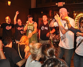Local hip-hop group Crookit performs inside Old Precinct in downtown Youngstown during VexFest 8.