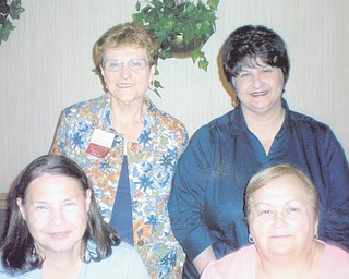 ABWA officers installed: New officers were installed at the July 12 meeting of the Mill Creek Chapter of American Business Women’s Association. Outgoing President Judy Codespote, who was honored at the August meeting for her work, handled the installations. The new officers are, clockwise from bottom left: Joyce Billock, treasurer; Jackie Fischio, secretary; Bonnie Pannunzio, vice president; and Shirley Pappagallo, president.