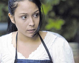 Sheyra Vazquez, an actress with Method 8 Corp. film company, rehearses before shooting at Pioneer Pavilion in Mill Creek MetroParks. Vazquez is playing Precious Peace, the main character in the film.