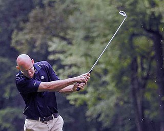 Rob Venrose competes during the preliminary rounds of the Greatest Golfer Tournament at Mill Creek Golf Course. The 54-hole tournament continues today and Sunday. 