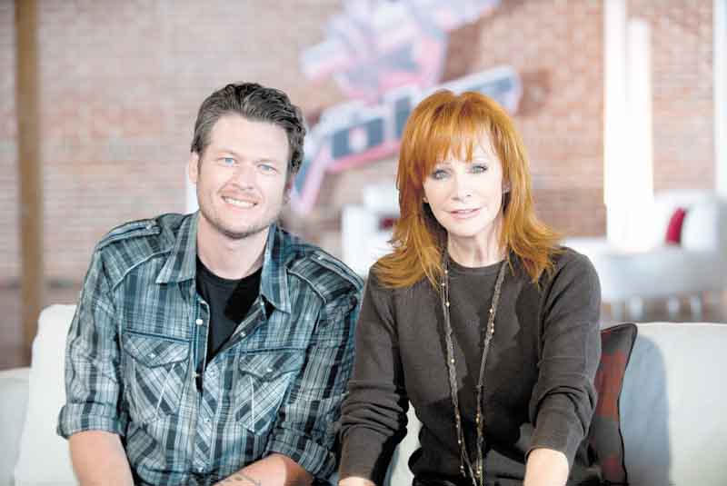 THE VOICE -- "Battle Selections" -- Pictured: (l-r) Blake Shelton, Reba McEntire -- Photo by: Lewis Jacobs/NBC