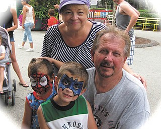 Ethan (Batman) and Evan (Spiderman) are with their grandparents, Dennis and JoAnne Hohos of Austintown. The boys love spending time with their grandparents and feel they are lucky to have these special people in their lives. Today is Dennis' 64th birthday!