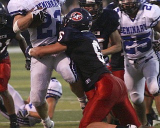 ROBERT K. YOSAY | THE VINDICATOR --..Poland Bulldogs at Fitch Falcons Friday Night Game.--30-..(AP Photo/The Vindicator, Robert K. Yosay)