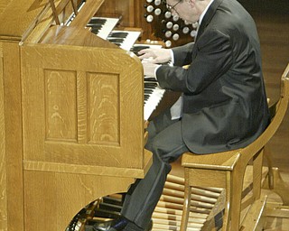 William d Lewis the Vindicator David Higgs plays the restored organ at Stambaugh Auditorium 9-18-11.