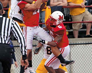 Miami safety Anthony Kokal, shown here intercepting against Kent State in 2010, will try to help the RedHawks win their second straight MAC title this fall.