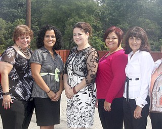 THE VINDICATOR
Organizacion Civica y Cultural Hispana Americana Inc. will have its 39th annual gala Oct. 28 at Mr. Anthony’s, 7440 South Ave., Boardman. A cocktail hour is set for 5:30 p.m., followed by dinner at 6:30, then dancing. The event will include a 50-50 raffle and a basket auction. Lydia Esparra-Truhan will be mistress of ceremonies, and volunteer Virginia Hernandez and Marie Torres will be recognized for their outstanding contributions to OCCHA. Cost is $50 per person. Payment must be received by Oct. 14 and sent to the attention of Maria Olverson at OCCHA, 3660 Shirley Road, Youngstown 44503. This year’s committee is, from left, Rita Lopez, Virginia Hernandez, Sara Cuevas, Miriam Ocasio, Maria Olverson, Margarita Santiago and Mary Isa Garayua. OCCHA is a non-profit organization that aims to identify problem areas in the Mahoning Valley’s Spanish-speaking community and establish programs to address those.