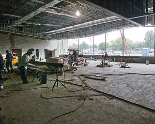 Construction is under way for the Hubbard Local School District’s new middle school. The building’s energy-efficient features will save the district money.