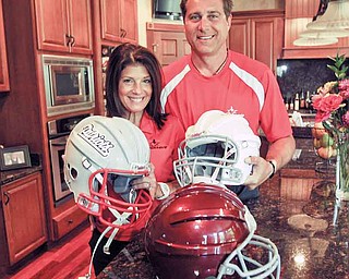 Dr. Steven D. Novicky and his wife, Kim, of Canfield, developed a patent-pending sports product called Shockstrips™, which may help prevent brain injuries in young athletes by raising the level of protection provided by virtually any helmet, be it for football, hockey, baseball, lacrosse or cycling.