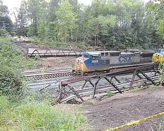 The CSX train derailment at the Fifth Street crossing on the south end of Niles on July 30 resulted in $734,000 worth of damage to train equipment, track, signals and structures. Among the damage was destruction of the Fifth Street bridge, which carried vehicle traffic over the rail line between the Fifth Street neighborhood and Salt Springs Road.