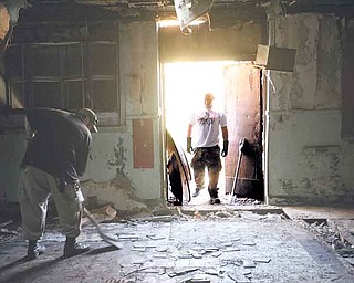 The former Trumbull County Nursing Home is overgrown and abandoned — the perfect place for Matt Adkins and Chris Rosier of Laythrom Media to shoot their first full-length feature film, which is a psychological drama, according to Adkins.