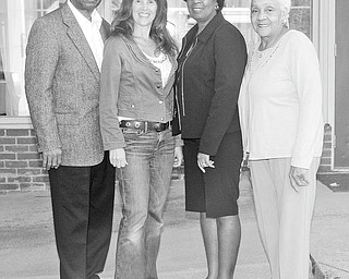 Nick Mays | Special to The Vindicator: Preparing for the Ebony Lifeline Support Group’s All-Sports Banquet are, from left to right, William Allen, Toni DiMargio, Pat Traylor and Frances Prayor Singleton.