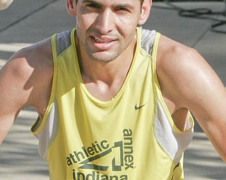 William D. Lewis|The Vindicator 1 rst place winner Aziz Atmani of Peace Race Sunday .