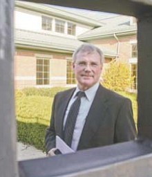 Boardman Police Chief Jack Nichols, pictured here framed by an open gun port of a new armored vehicle, said on average, officers conduct one drug raid per week.