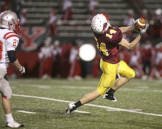 ROBERT K. YOSAY | THE VINDICATOR --..Cardinal Mooney Cardinals vs Canal Fulton Northwest Indians at Stambaugh Stadium in the Regional Quarterfinals .--30-..(AP Photo/The Vindicator, Robert K. Yosay)
