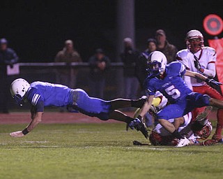ROBERT K. YOSAY | THE VINDICATOR --..Regional quarter final at Western Reserve Stadium - Western Reserve Blue Devils VS Villa Angela St Joesph Vikings.--30-..(AP Photo/The Vindicator, Robert K. Yosay)
