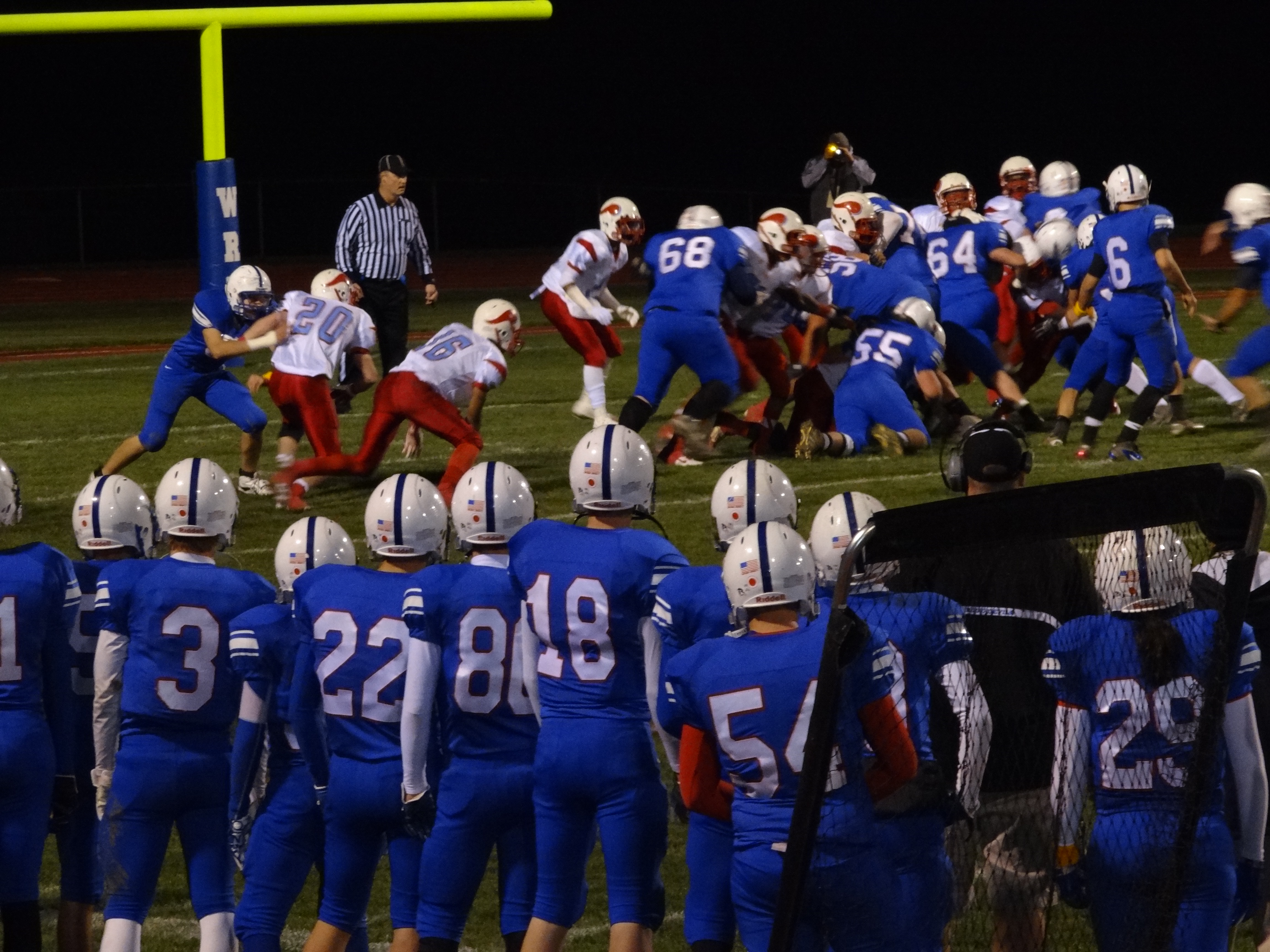 Another block by Western Reserve's O-line