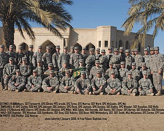 Jason Reckard of Canfield submitted this photo, saying he was proud to have served in Baghdad, Iraq, with the men and women of the Mahoning Valley's 583rd Law and Order Detachment in 2008 and 2009.
