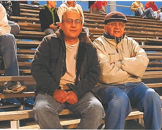 Yvonne Palagano of Boardman sent in this photo of her two favorite veterans. On the left is her brother, Steve Sipus of Boardman, who served for four years in the U.S. Marines. Next to him is their father, Gene Sipus of Canfield, who served in the U.S. Army for four years.