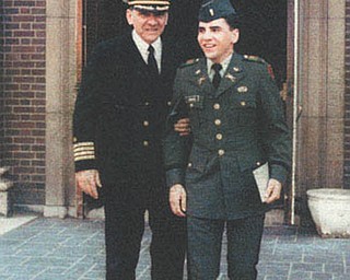 Rose Pacalo of Boardman's two favorite veterans are her husband, U.S. Navy Capt. Nicholas Pacalo, left, who served 24 years before retiring, and U.S. Army Capt. Patrick Pacalo, who served 13 years in the Reserves.