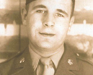 Rudy Hamrock served in the U.S. Army in World War II from 1940 to 1945. His brother, Andrew James Hamrock, served at the same time. Photo sent in by Mr. and Mrs. Andy Hamrock of Lowellville.