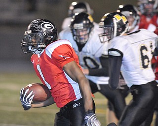 Girard running back #1 Ahmad Eggleston breaks away from Black River defenders on his way to the endzone for the touchdown.