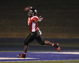 Girard receiver #3 Branden Byrd celebrates after crossing the goal line for the touchdown.