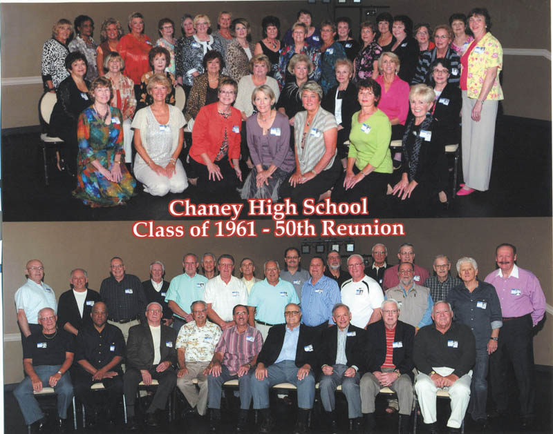 Chaney High School's Class of 1961 enjoyed its 50th class reunion the weekend of Sept. 23-25. The three-day event included a mixer, dinner at Fifth Season Banquet Center and a breakfast to wrap up the weekend.