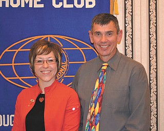 Kiwanis club officers: The Kiwanis Club of Youngstown recently installed its 2011-2012 officers. From left to right are Rachael Ramps, president; and Alan Harper, president-elect. Ramps is an assistant manager at Boardman Sam’s Club, and Harper is principal of Stambaugh Charter Academy. The club also celebrated its 95th anniversary of serving children and the community recently.