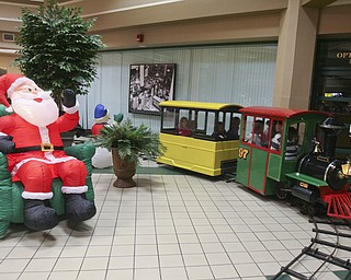 JESSICA M. KANALAS | THE VINDICATOR..Children take a ride on a train after the parade in Downtown Youngstown.