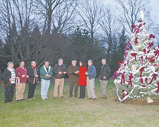 Boardman Park’s first Christmas tree is lit during the township’s annual holiday light-display event