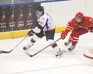 The Youngstown Phantoms have struggled to score on the power play this season, but thanks to players such as defenseman Jordan Young, left, the team is dominating even-strength situations. Young is plus-8 in even-strength goals, helping the Phantoms to the thirdbest record in the USHL so far.