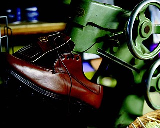 The shop still hums with all the original shoe-repair machines purchased by Palestro’s dad, Frank Palestro, when he opened the business in 1942.