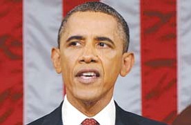 President Barack Obama delivers his State of the Union address in Washington on Tuesday.