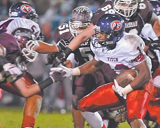 Fitch running back Will Mahone (13) officially became a member of the 2012 Fighting Irish recruiting class for Notre Dame University on Wednesday when he signed his letter of intent.