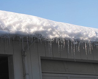 Autumn Feo took this shot of icicles hanging from the gutter of her family's garage.