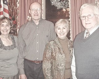 Upton officers for 2012: Recently elected 2012 officers of the Upton Association include, from left, Judith Sheridan, treasurer; Kenneth Conklin, vice president; Carol Olson, president; and Thomas Barnes, secretary. The historic Upton House is located in downtown Warren and is operated by the Harriet Taylor Upton Association, 380 Mahoning Ave. NW, Warren. For more information call 330-395-1840.