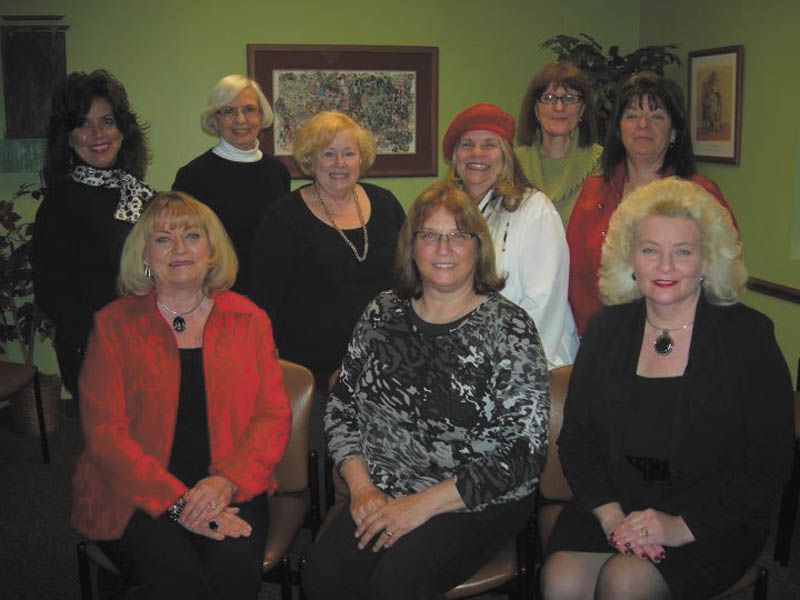 Members of the 2012 Trumbull County Women’s History Dinner Committee are, from left to right, first row, Esther Gartland, Beky Davis and Julie Vugrinovich. Standing are Stephanie Furano, Roz Jackson, Judie Hartley, E. Carol Maxwell, Pam Hallett and Renee Maiorca. Absent from the picture are Theresa Salcone, Kenya Howard and JoAnn Liptak.