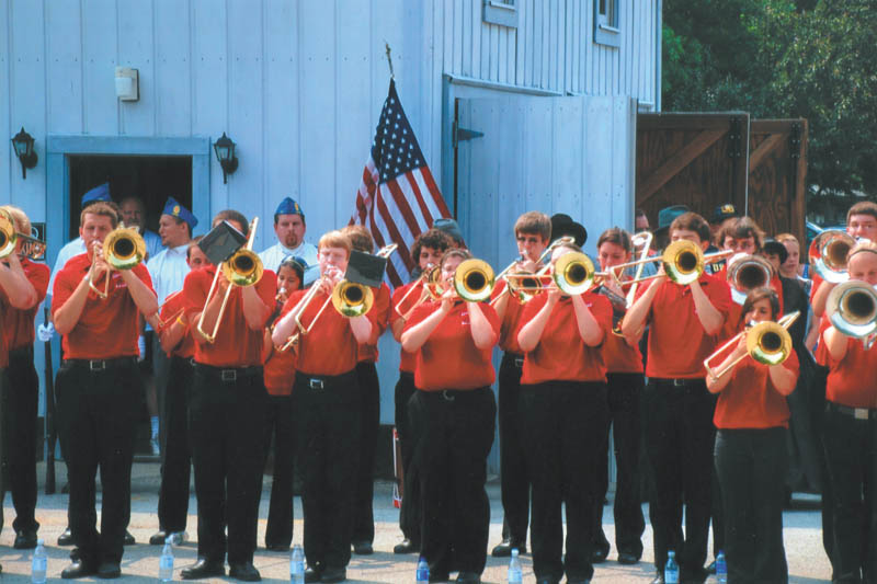 Lana VanAuker of Canfield sent in this photo of the Canfield Cardinals band performing at the War Vet Museum.