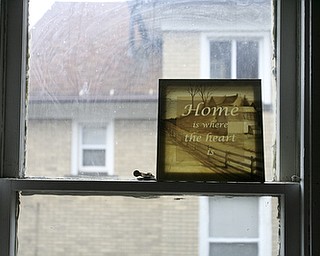 JESSICA M. KANALAS | THE VINDICATOR..Even positive decor is donated to Blake's home.