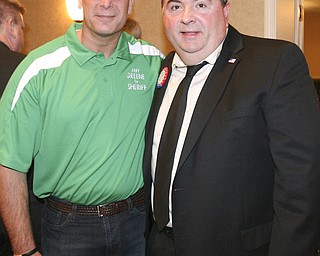 ROBERT K. YOSAY|THE VINDICATOR..election night... jerry greene and commisioner anthony traficanti...-30-