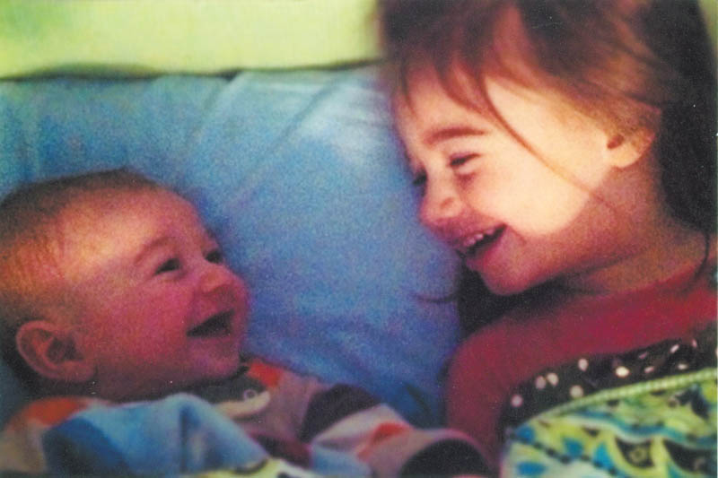 Renee Koliser of Austintown sent in this photo of her grandchildren Liam and Olivia Koliser sharing a laugh.