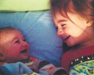 Renee Koliser of Austintown sent in this photo of her grandchildren Liam and Olivia Koliser sharing a laugh.